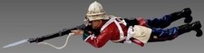 THOMAS GUNN AFRICAN WARS SFA005B LYING DOWN FIRING PITH HAT