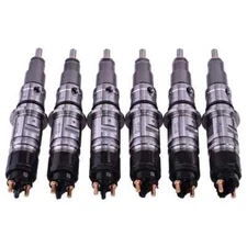 6X Fuel Injector 0445120188 4994928 for Cummins ISB6.7 Dodge Ram 3500 4500 5500