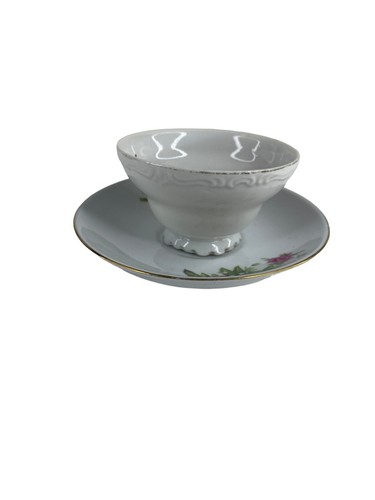 Taza de té y platillo floral multicolor - Imagen 6 de 11