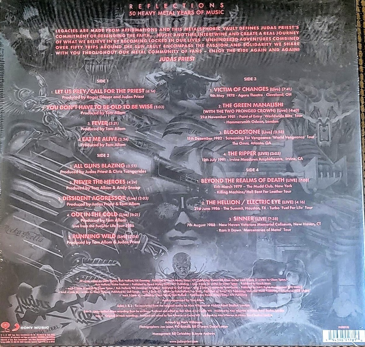 CRECKETSレコード JUDAS PRIEST ~ REFLECTIONS 50 METAL YEARS OF MUSIC - 180