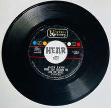 Girl Classic Country Weeper 45 JUDY LYNN When You Thanked Me / Fathers UA hear