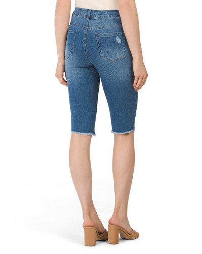 D. Jeans+ women's size 6 x 14 inch inseam, Denim Knee Grazer Bermuda Shorts  | eBay