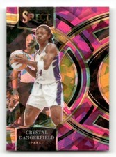 2023-24 Panini Select - Premier Pink Cracked Ice #131 Crystal Dangerfield