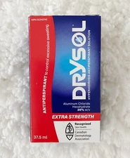DRYSOL Extra Strength Antiperspirant Hyperhidrosis Excessive Sweating 37.5mL New