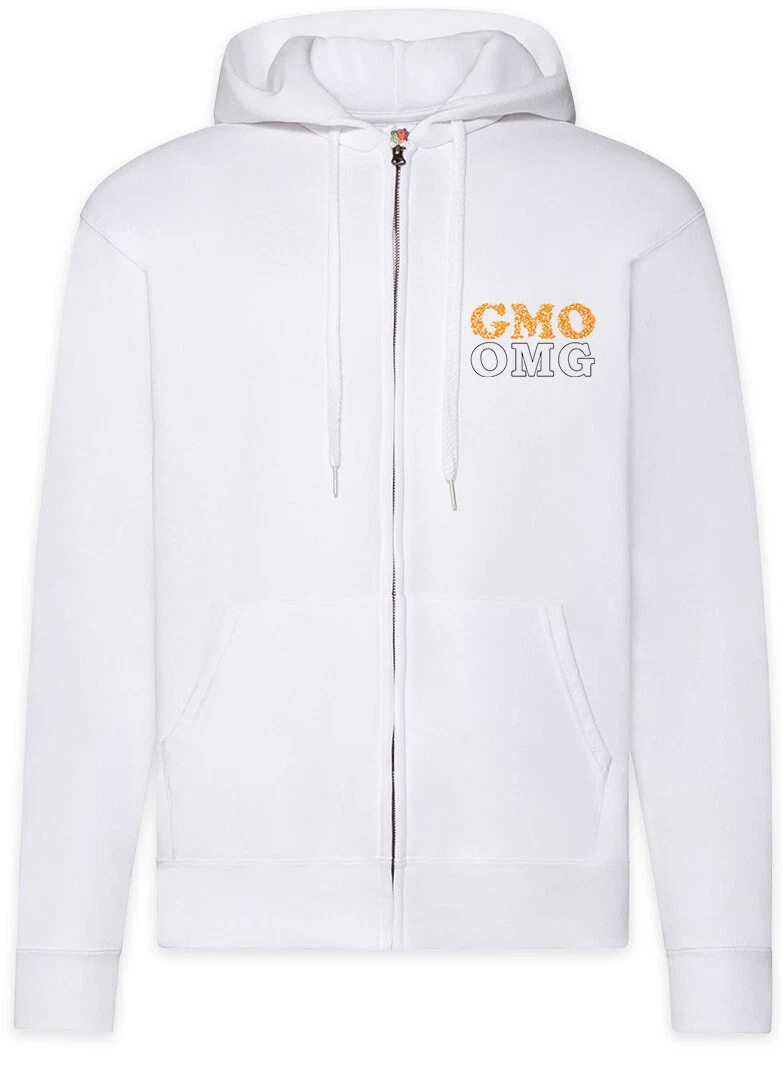 Gmo Anti Gentically Modified Food Zipper Hoodie Veganer Vegetarier Vegan Fun Omg