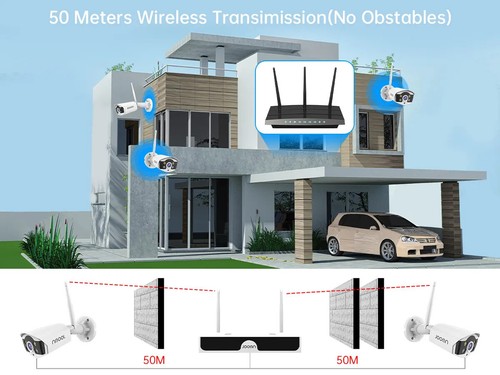 3MP 5MP WiFi CCTV System 10CH NVR Security Camera System Two Way Audio Wireless - Picture 18 of 27