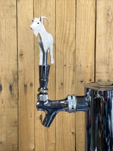 Billy Goat Mini Beer Keg Tap Handle Kegerator Small Knob Pull Farm Farmer Zoo - Picture 8 of 11