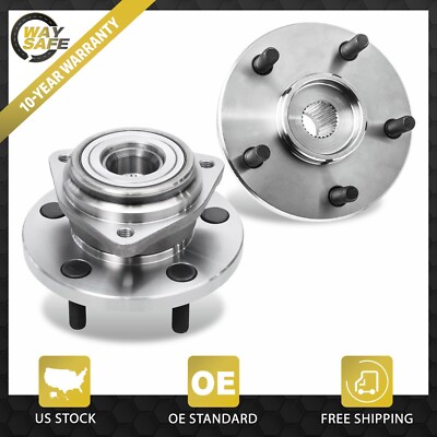Pair Front Wheel Bearing Hub Assembly for 1999 - 2004 Jeep Grand Cherokee