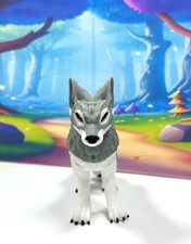 3D Printed Wolf, Articulated Gray Wolf Toy , 6" Fidget Wild Animal Wolf Toy