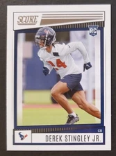 2022 Score #324 Derek Stingley Jr. RC TEXANS Rookie football card🏈NM/MT