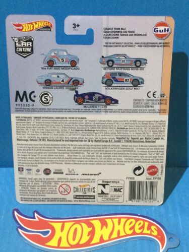 2019 HOT WHEELS CAR CULTURE GULF #3 75 NISSAN LAUREL 2000 SGX BLUE JDM BUTAKETSU - Picture 7 of 7