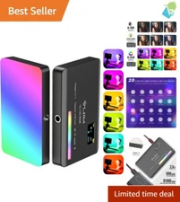 LED Video Light with 20 Lighting Effects for Photography & Video Conferencing