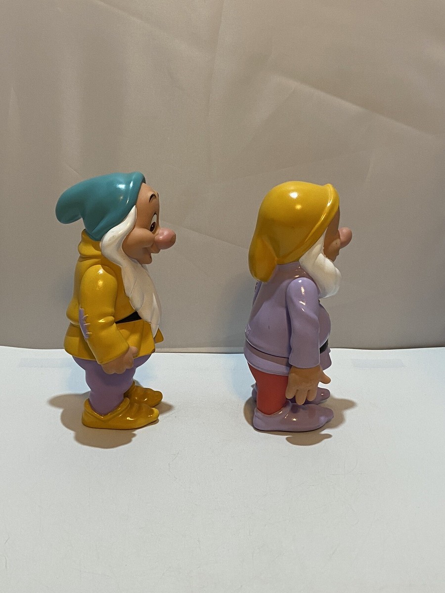 Vintage Disney Snow White's Seven Dwarfs Vinyl Plastic Figures