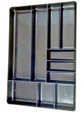 Ernst MFG 10 Compartment Tool Parts Drawer Organizer: Heavy Duty Stackable Tray