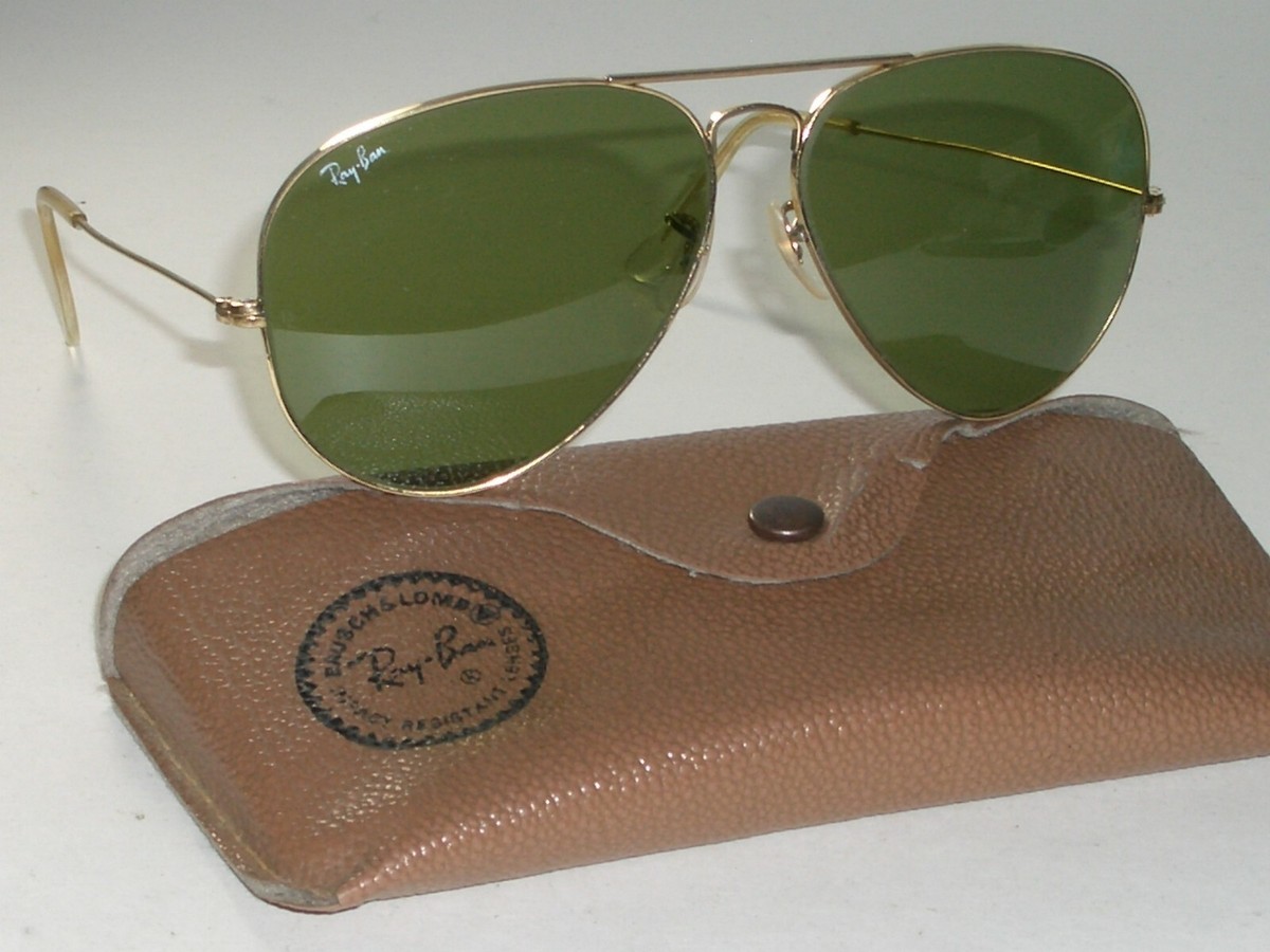 1980's 62[]14mm VINTAGE B&L RAY BAN USA GEP RB3 TRU-GREEN UV