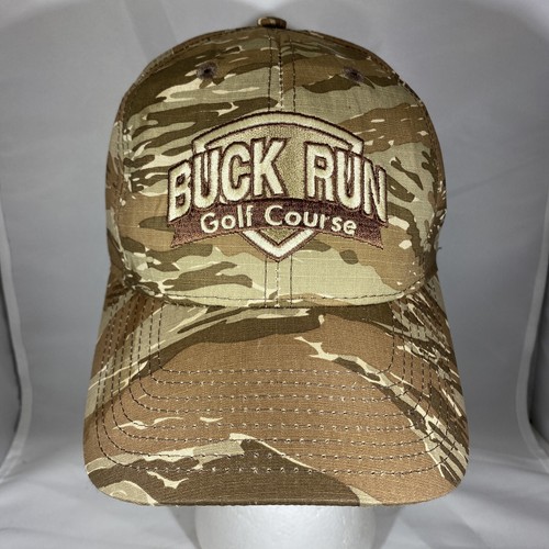 Buck Run Golf Course Hat / Cap Strapback Camo Cali Fame Adjustable - Picture 2 of 10