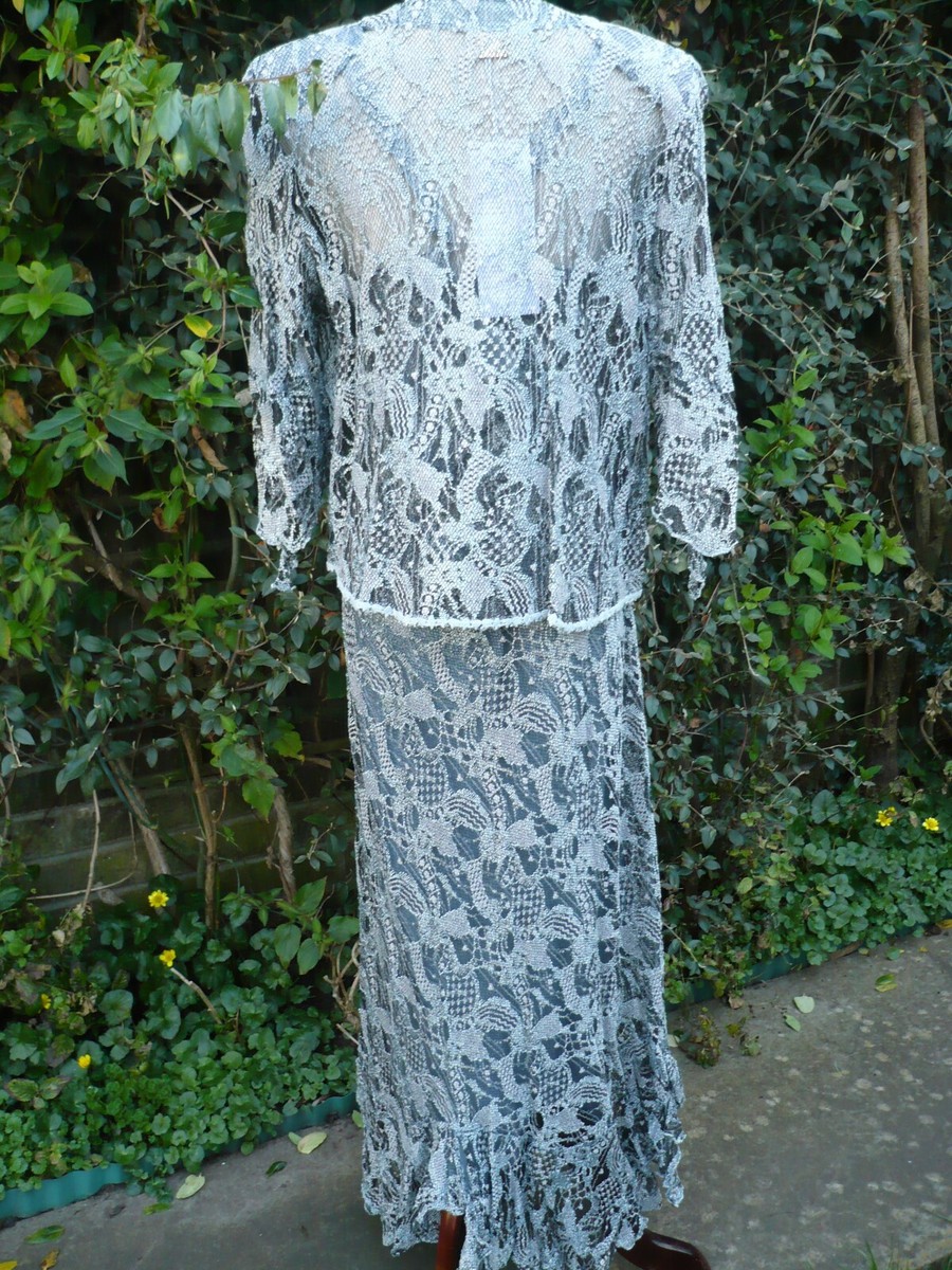 ANN BALON PREMIER COLLECTION CAMELIA DRESS SUIT sz L 12-16 BNEW