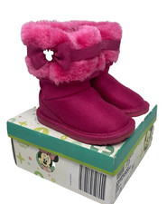 Disney Baby Charm Boots Pink Minnie Mouse Size 3 EUR 18 1/2 MEX 10