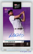 2019 Topps NOW Road to Opening Day Auto Mitch Haniger PURPLE 18/25 Mariners