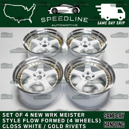 4PC Gloss White 5x114.3 19 Inch 9.5 Square Wheels Rims Set of 4 New ...