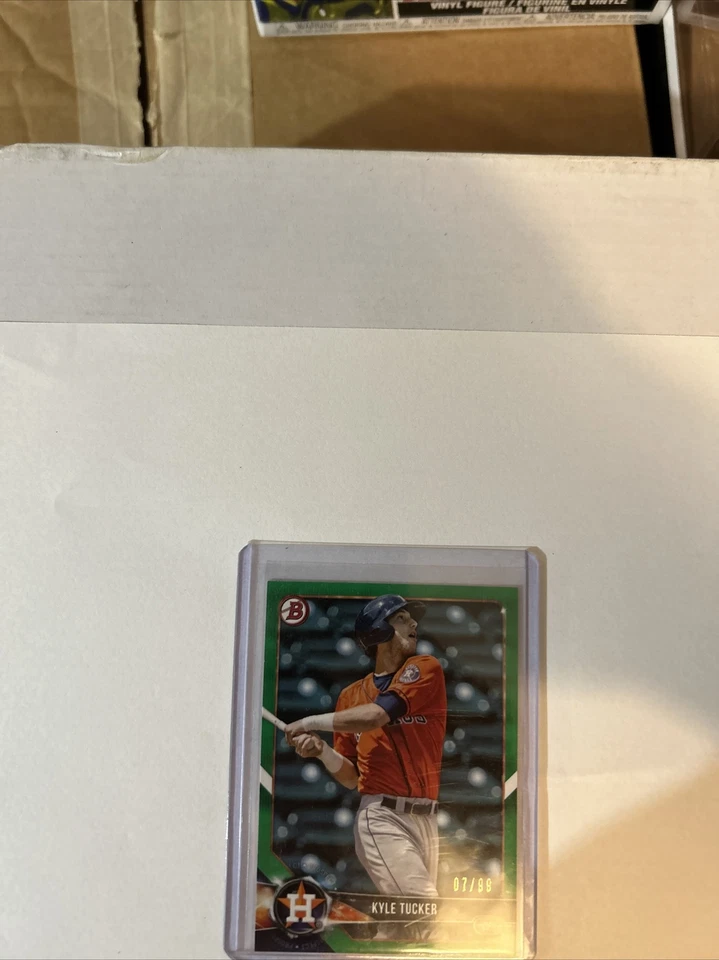 2018 Bowman Prospects Green /99 Kyle Tucker #BP55 Astros - Image 3 of 4