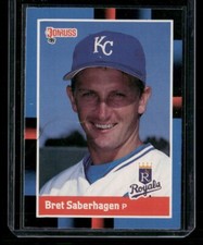 1988 Donruss - Bret Saberhagen #96 Upper Left Corner is Blue