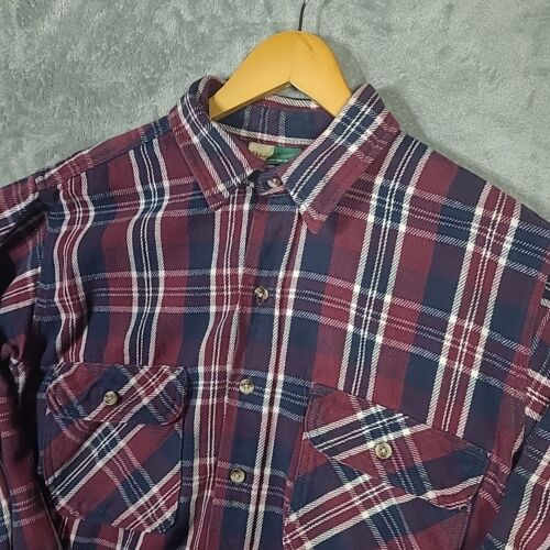 Wear Guard Heavy Flannel Shirt Mens Large Plaid M… - image 1