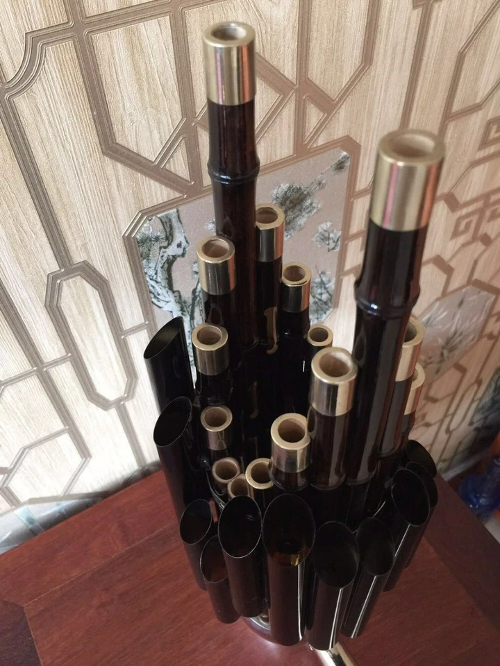 Chinese Traditional Musical Instrument BAMBOO SHENG 17 Reed High Pitch Sheng - Image 3 of 4