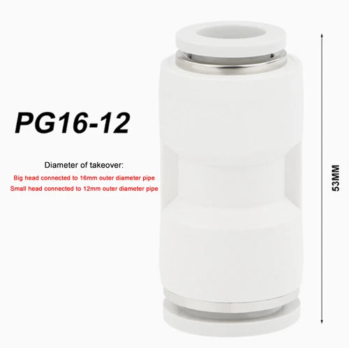 PU/PY/PE Series Tracheal Connector Outer Diameter 4/6/8-16MM For PU/Nylon Hose - Picture 37 of 45