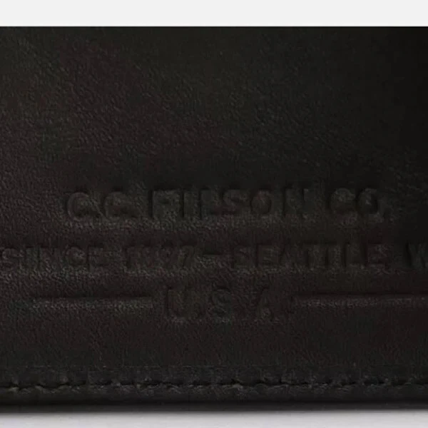 Filson Tin Cloth Outfitter Wallet 20242583 MADE IN USA Flyway Green Bridle Card - Image 3 of 4
