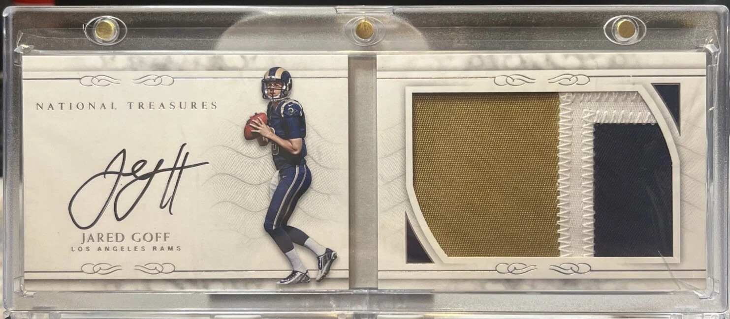 Jared Goff Panini National Treasures Rookie Signatures Rps #1 Base