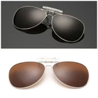 Trendy Men's Sunglasses Clip-on Flip Up Polarized UV400 Driving Goggle oversize