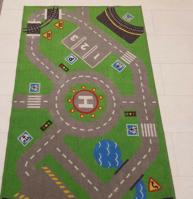 Ikea Storabo Teppich Kinderzimmer Spielteppich Grun 75x133 Cm Spielzeug Gunstig Kaufen Ebay