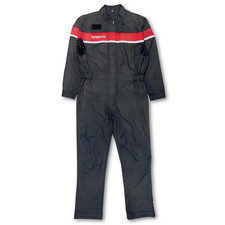 Retro Japan Nissan Pitwork Summer Tsunagi Mechanics Coverall Uniform Black