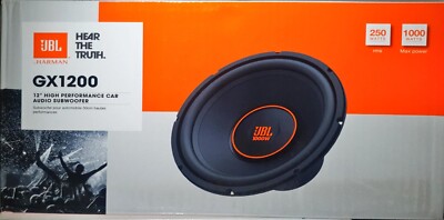 JBL GX1200  High Performance 1000 Watts 12'' 4 Ohm SVC Car Subwoofers SUB