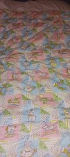 Homemade Baby Quilt Kitsch Animal Embroidered Animals