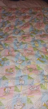 Homemade Baby Quilt Kitsch Animal & Embroidered Animals