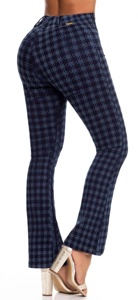 LOWELL JEANS COLOMBIANOS, High Waist Zippered Boot Cut Push Up Jeans  #501715 image 3