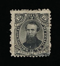 GENUINE SCOTT #RS197d PRIVATE DIE MEDICINE RANSOM & SON ON WMK-191R PAPER #14903