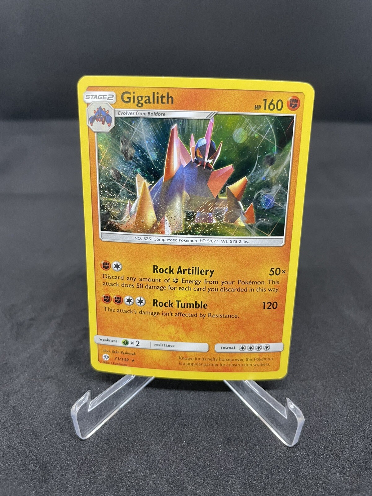 Gigalith - Holo Rare - 71/149 - Pokemon TCG: Sun & Moon Base Set