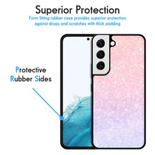 Phone cases for Samsung S26, S25, S24, S23, S22, S21, S20, glitter pink, cases