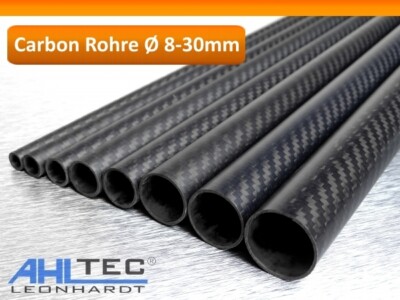 Carbon Rohr Ø 8-30mm / CFK Tube 3K Köper matt 1000mm/ teleskopierbar