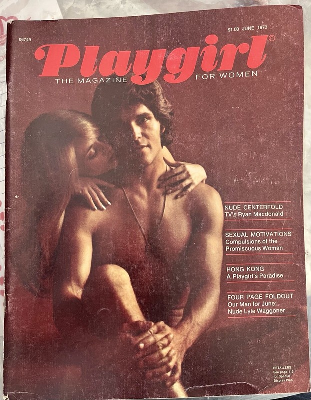 Playgirl June 1973 Illustrated Foldout Centerfold Ryan Macdonald Lyle Waggoner