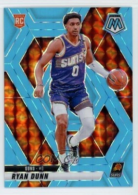2024 Panini Mosaic Rookies Fluorescent Blue Prizm 7/75 Ryan Dunn Rookie RC v9t
