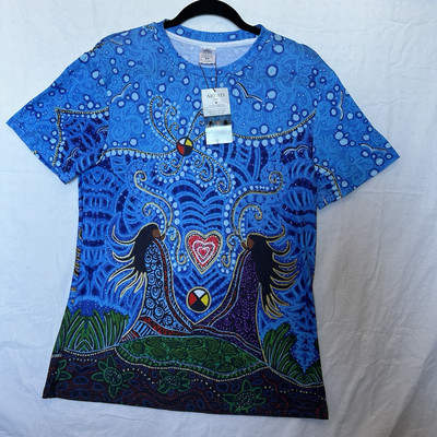 Native Artis T-Shirt Metis Lea Dorion ''Breath of Life'' Large AOP