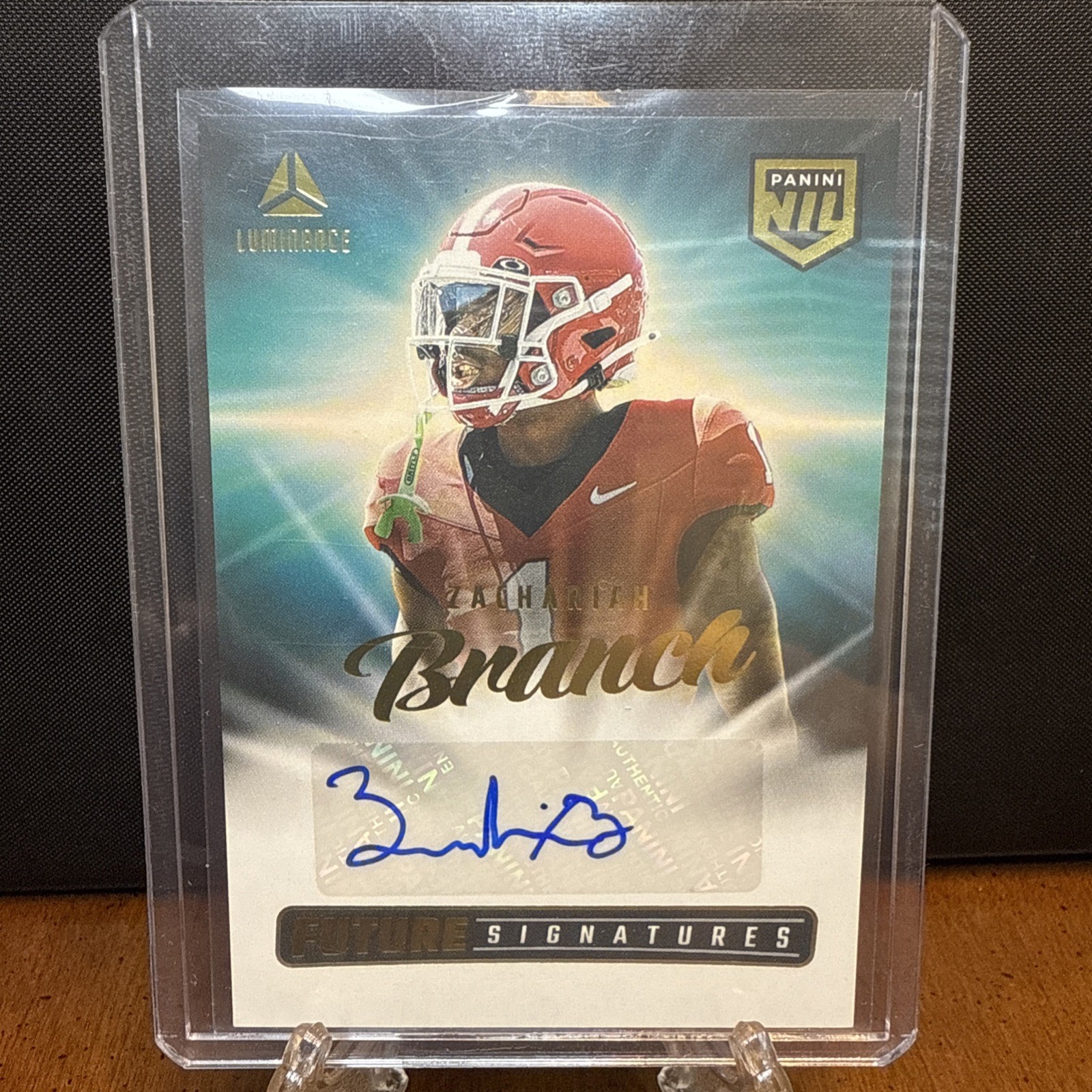 2025 Panini Luminance Future Signatures Zachariah Branch Auto #NILZBH Georgia