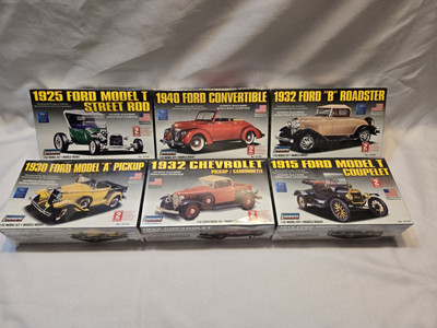 6 New Sealed Lindberg 1/32 Model Kits #72147, 72146, 72134, 72139, 72150, 72140