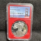 1991 S U.S. Mint American Eagle $1 Silver NGC PF 69 Ultra Cameo 1oz Coin