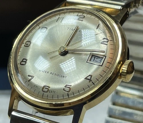 Vintage 1972 Timex Sprite - Manual Wind - Ref 23560 2572 - Gold Tone - Runs Well