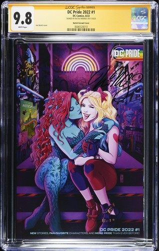 DC Pride 2022 #1 Jen Bartel Variant CGC SS 9.8 SIGNED Nicole Maines Harley Ivy